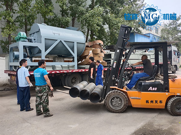 浙江臺州干粉砂漿生產線發(fā)貨場景圖